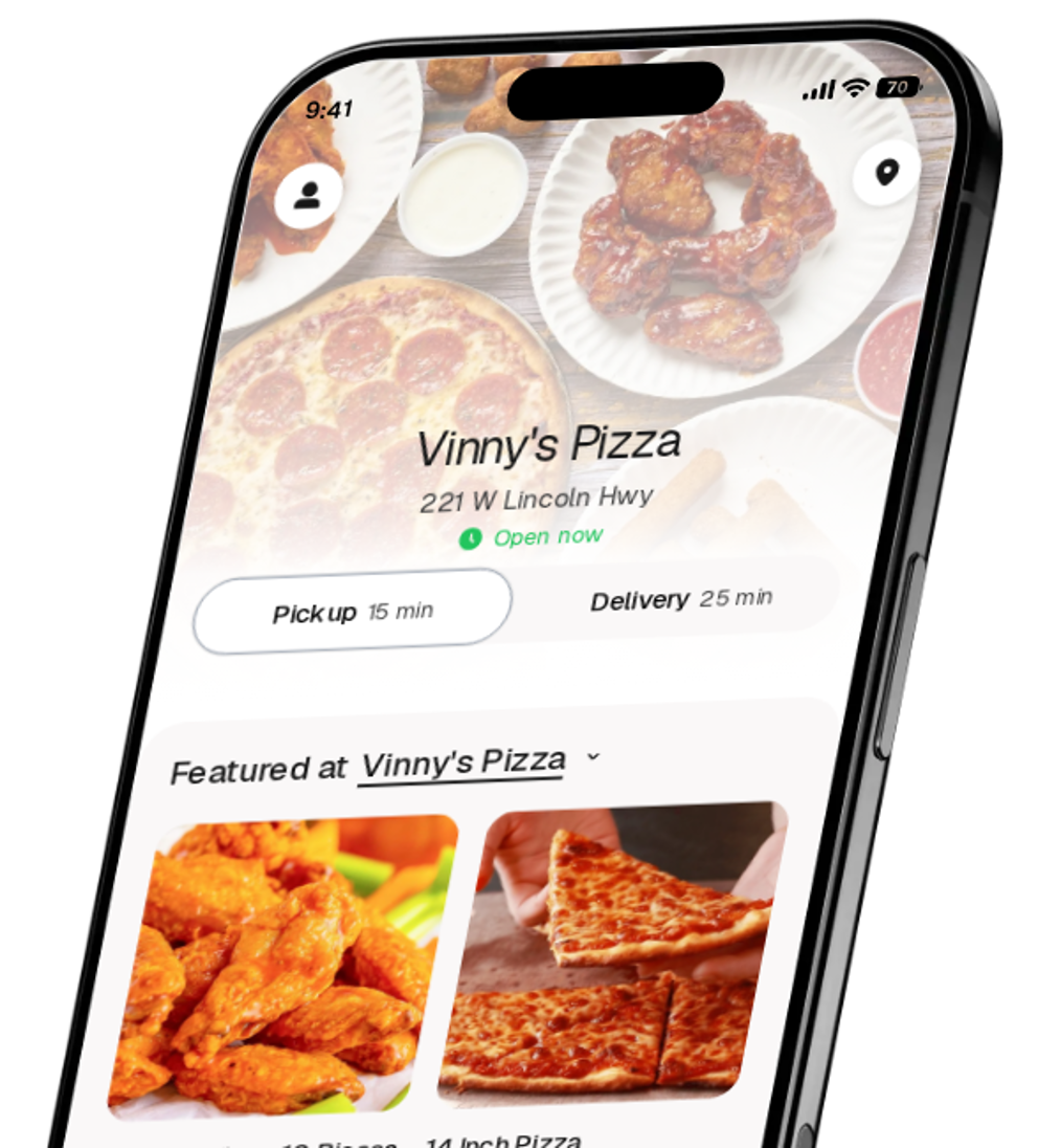 Vinny's Pizza app preview